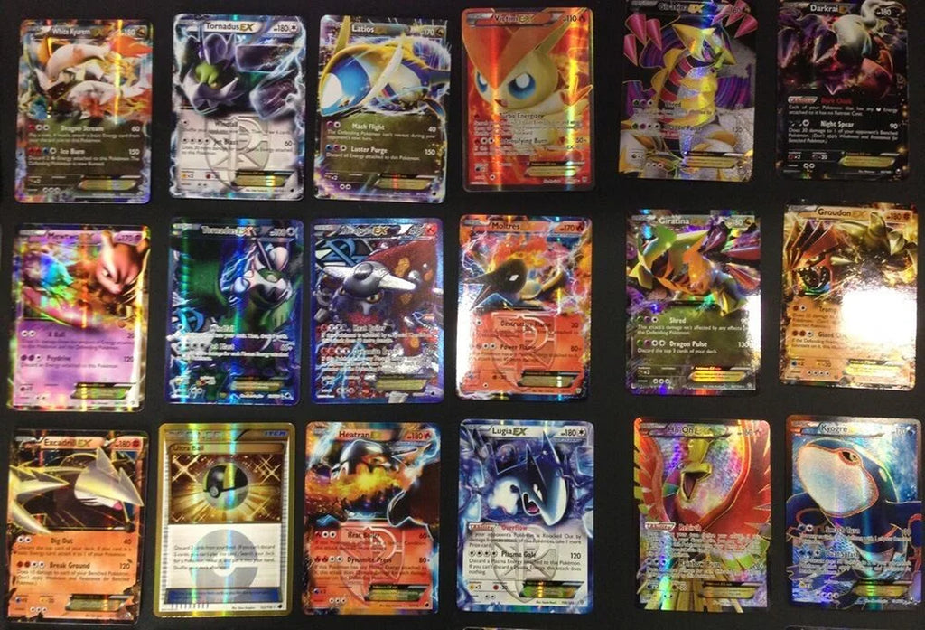 100 Official Pokémon TCG Card Lot - Includes Ultra Rare GX, EX, Mega, and Holo Cards
