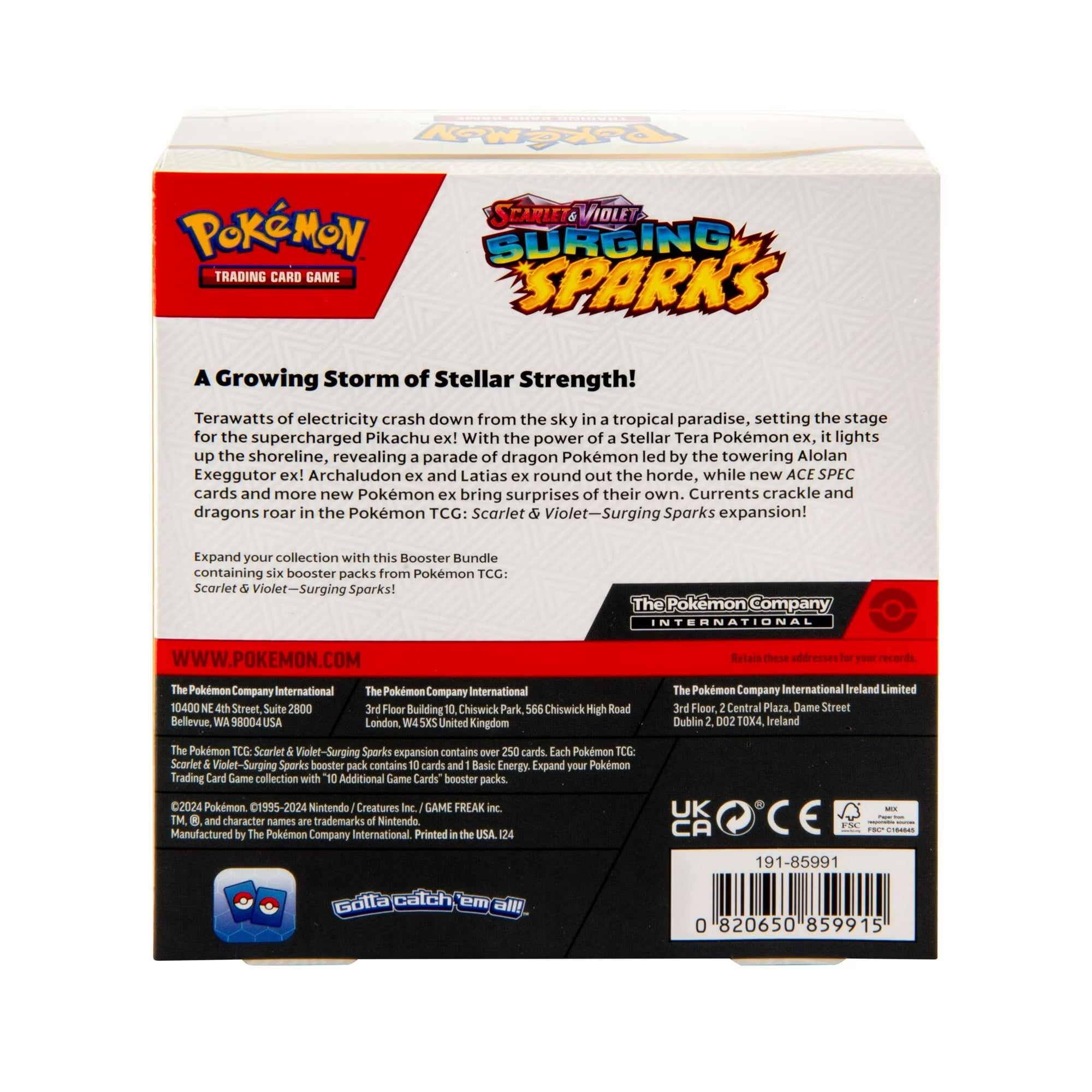 Pokemon TCG - Scarlet & Violet: Surging Sparks Booster Bundle