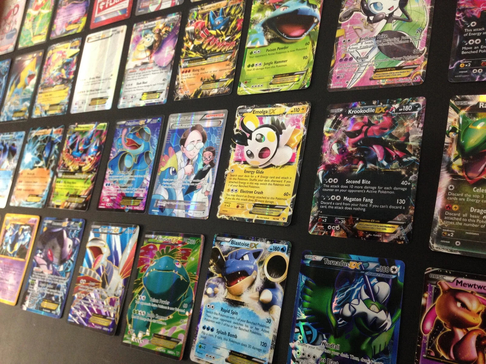 100 Official Pokémon TCG Card Lot - Includes Ultra Rare GX, EX, Mega, and Holo Cards