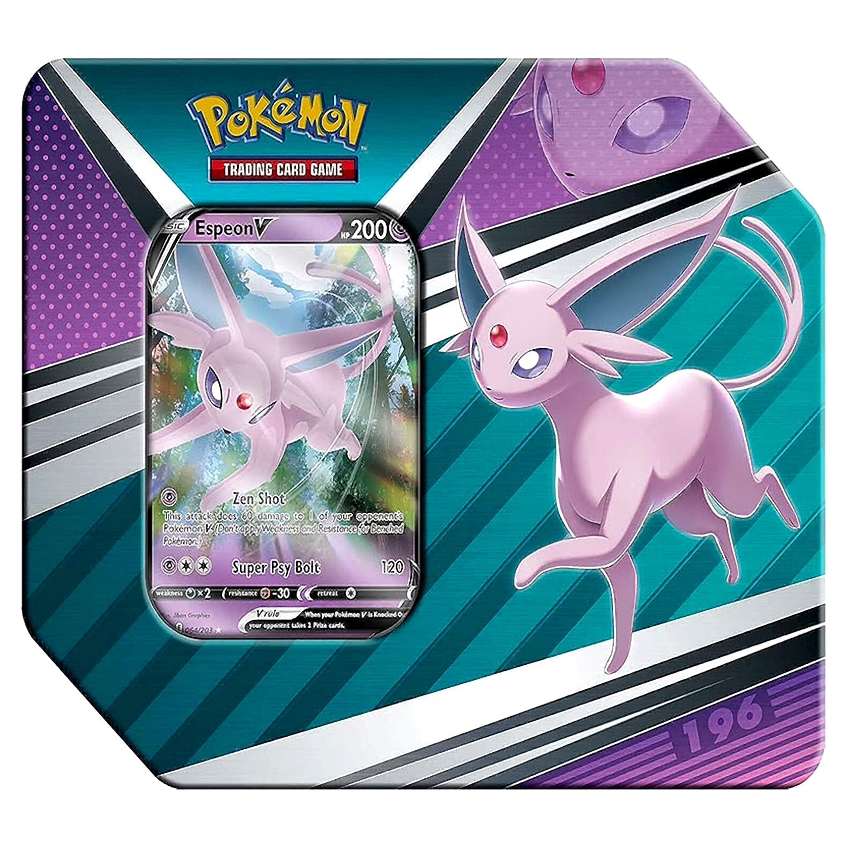 Espeon V Heroes Tin Set with 5 Booster Packs and Foil Card