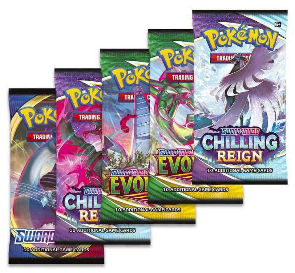 Espeon V Heroes Tin Set with 5 Booster Packs and Foil Card