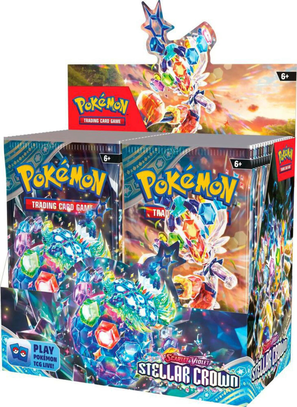 Pokemon Trading Card Game: Scarlet and Violet Stellar Crown Booster Box (36 Packs)