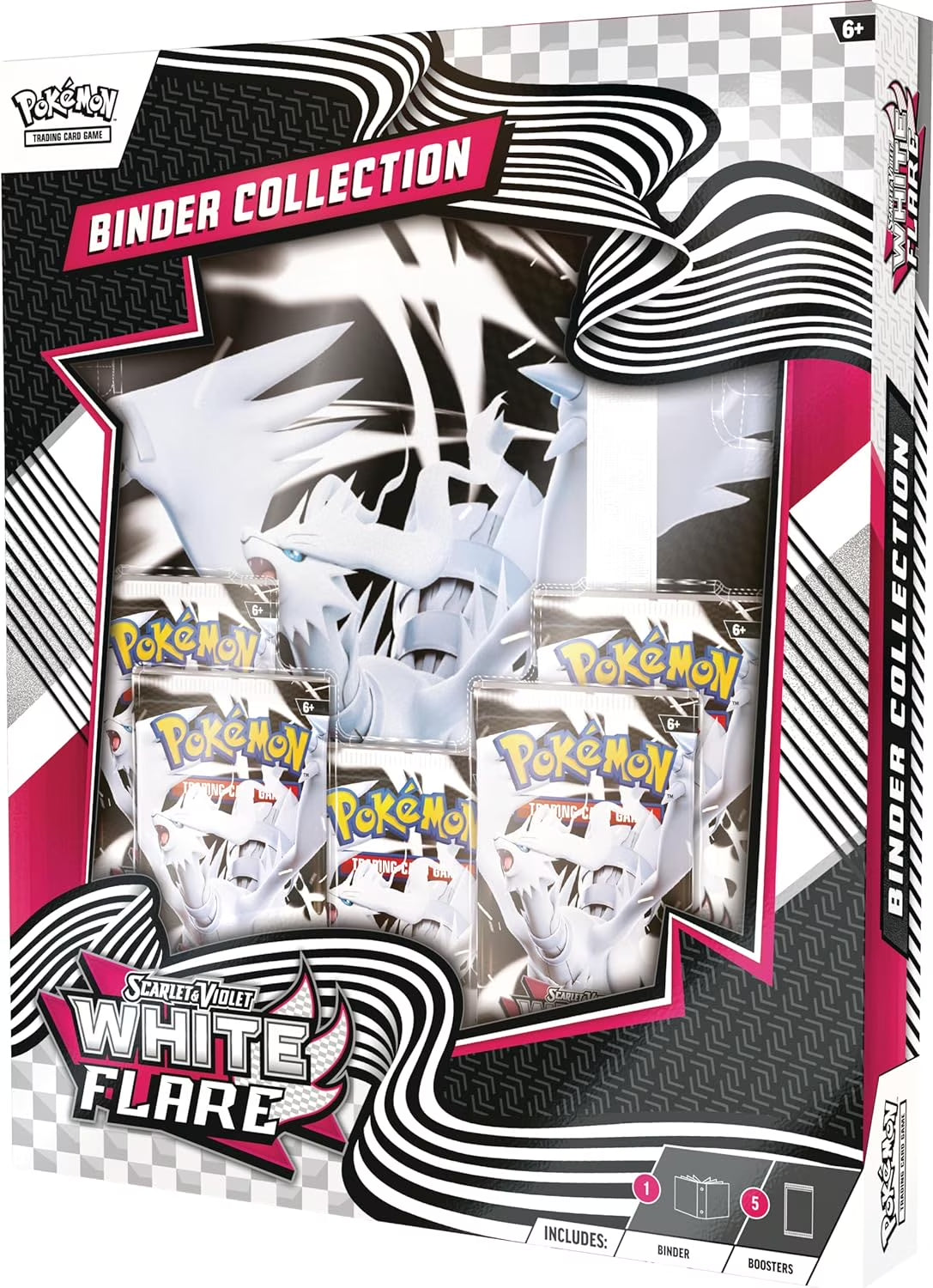 Pokemon Trading Card Games Scarlet & Violet 10.5 White Flare Binder Collection Box